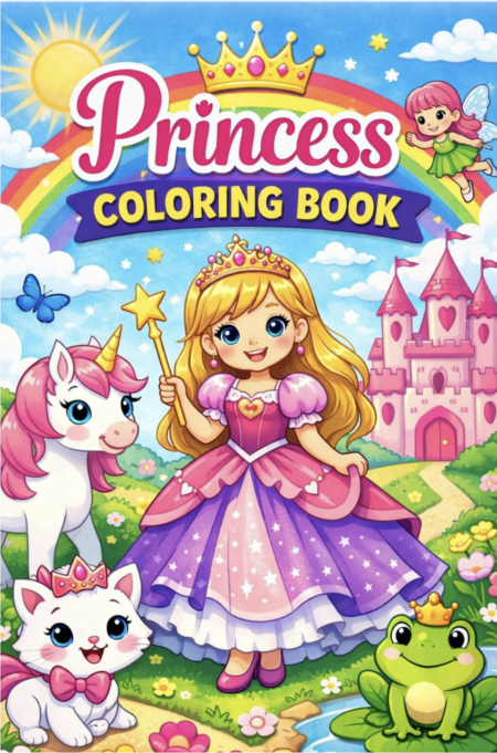 Princess Colouring eBook