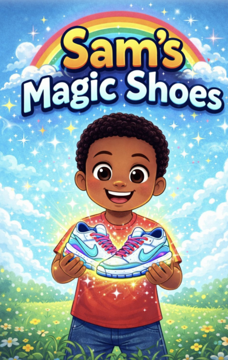 Sam’s Magic Shoes – Children’s Story & Colouring eBook
